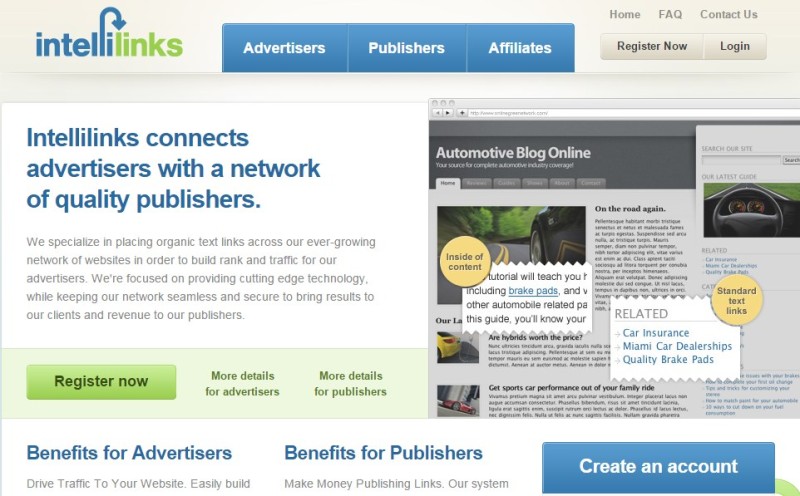 AdSense Alternatives: Intellinks